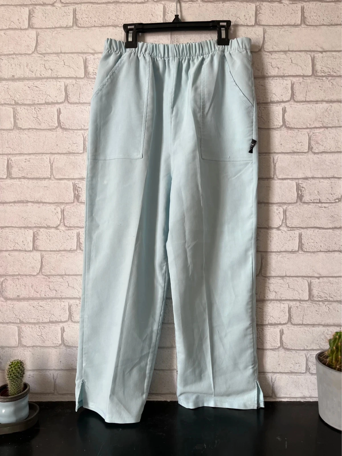 Pantacourt fluide bleu clair – T34/36 – Bon état